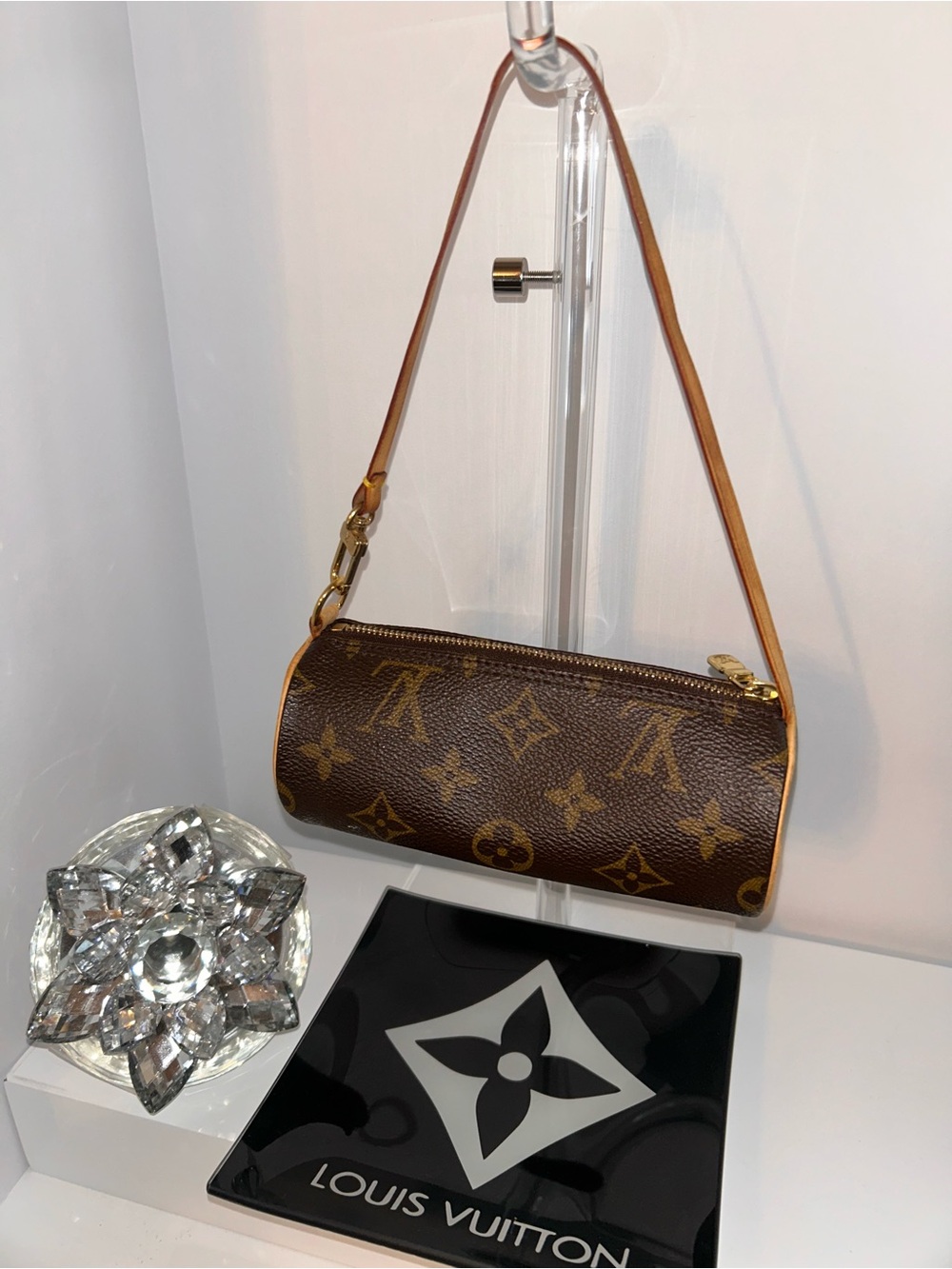Authentic Louis Vuitton Brown Classic Monogram Mini Papillon Bag - Picture 1 of 9